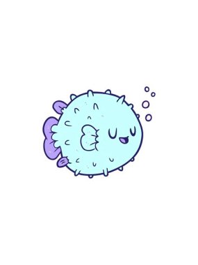 Çizgi film kirpi balığının bölünme etkisi