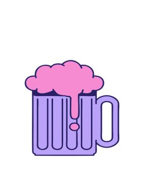 Bira tankardının dövmesinin hareketli animasyonu