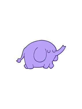 Fil çizgi filinin gösterişli satış animasyonu