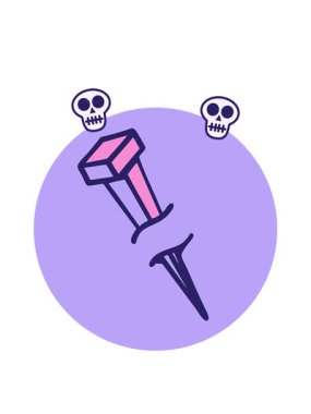 karikatür demir çivisi animasyonu