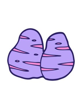 Patates karikatürünün hareketli animasyonu