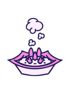 Kare kasede kaynayan pirinç tabağının titreyen hareketi.