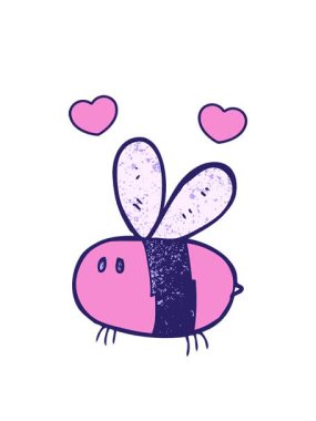 dönen kalp animasyonu vızıldayan çizgi film arısı