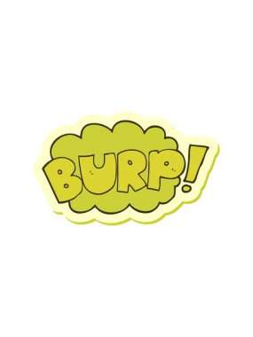 Çizgi film geğirme metninin renk animasyonu değişiyor