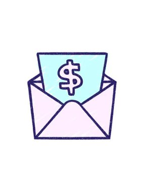 Para Gönderilmiş Tebeşir Çiziminin radyoaktif parlayan animasyonu