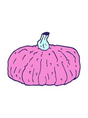 Karikatür karalama kabağının dönen hareketli animasyonu