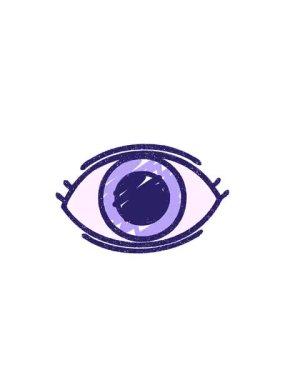 Bir Göz Sembol Tebeşiri Çiziminin yükselişi ve yüzdürülmesi