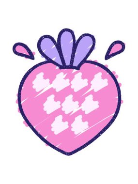 Çilek Tebeşiri Çizimini Salla ve Durdur