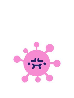 Hoşnutsuz virüsün hareketli canlandırması