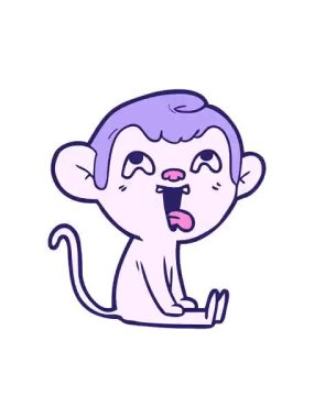 Titreyen hareketli çılgın maymun çizgi filmi.