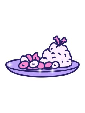 Japon pilavı ve fasulye yemeğinin ışıltılı etkisi.