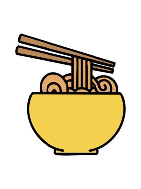 Çubuklu erişte kasesinin ışık efekti animasyonu.