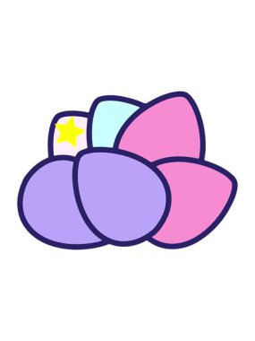 Parıldayan yıldızlar, basit paskalya yumurtası çizgi filminin animasyonunu etkiler.