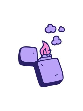 Çizgi film karalamalarının efekt animasyonunu renklendir