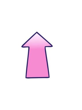 Okun işaret simgesinin yatay titreşimli canlandırması