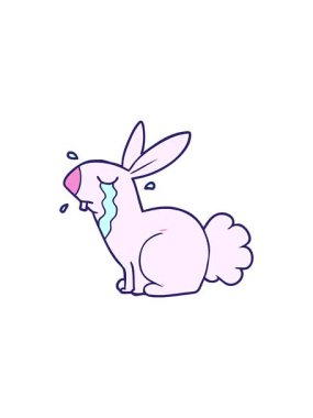 Radyoaktif ışıldayan çizgi film karakteri tavşan ağlıyordu.