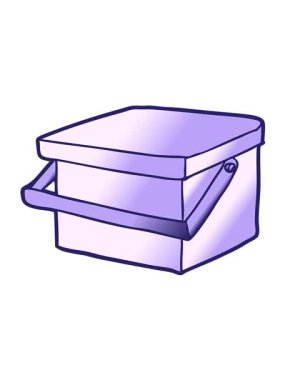 Kabzalı karikatür küvetinin titreşimli animasyonu