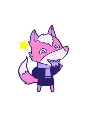 Parıldayan yıldızlar tilki resmi karakterinin animasyonunu etkiler