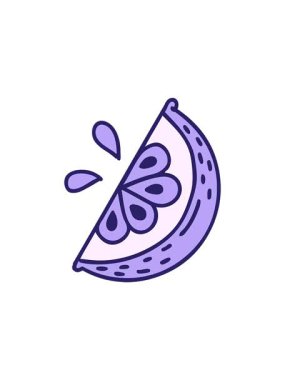 Bir dilim limonun ikonik dövme imajının satış animasyonu