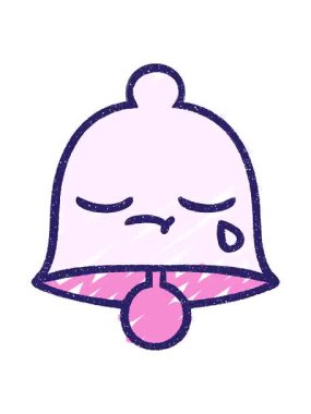 Titreyen bir çan tebeşiri animasyonu çiziyor