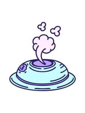 Buharı tüten Japon yemeğinin animasyonunu durdurup duraklat