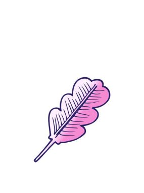 Düşen bir yaprağın çizgi film karalamalarının zıplama hareketi