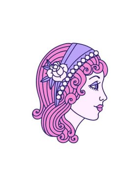 Bir çingene kafasının dövme şeklindeki görüntüsünün dikkat çekici animasyonu