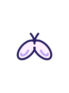 Bir kelebeğin basit cesur tasarımının yıldız patlaması etkisi animasyonu