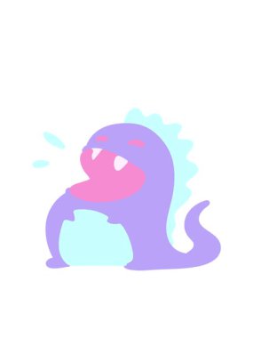 neşeli dinozorun hareketli animasyonu