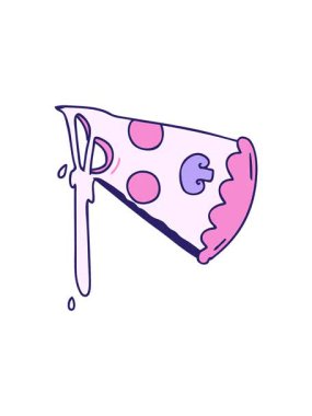 Çizgi film pizzasının hareketli animasyonu