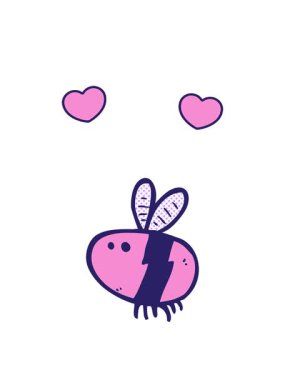 dönen kalpler, vızıldayan çizgi filmin animasyonu.