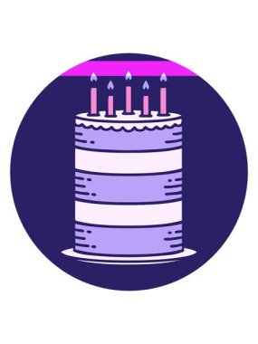 Doğum günü pastası karalamalarının animasyonunu aç.