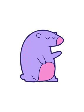 Kawaii Ayı çizgi filminin hareketli animasyonu