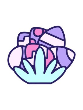 Hoş dekoratif yumurta tasarımının basınçlı animasyonu