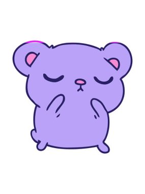 Serbestçe çizilmiş şirin bir ayının animasyonunu canlandırın.