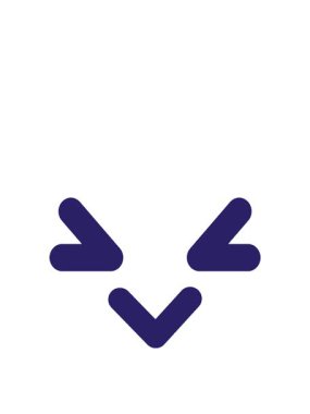 Öfkeli kuş yüzü simgesinin zıplama hareketi canlandırması