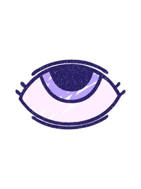 Okült Göz Tebeşiri illüstrasyonunun efekt canlandırmasını renklendir