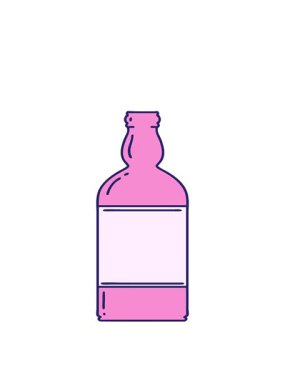 Dövmenin hareketli animasyonu geleneksel şişe stilinde.