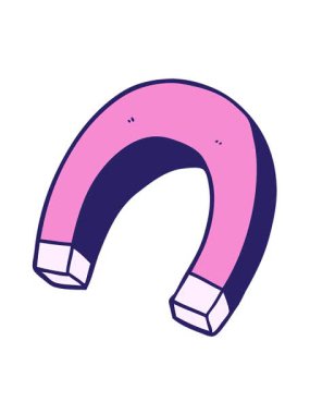 Mıknatıs karikatür elementinin titreşimli hareketi