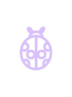 Uğur böceği sembolünün neon ışık efekti canlandırması