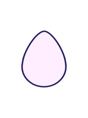 Basit yumurta tasarımının yıldız patlaması etkisi animasyonu