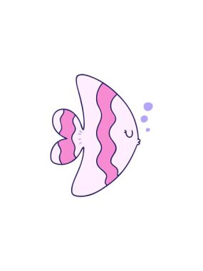 El yapımı ilginç çizgi film balıklarının gösterişli satış animasyonları