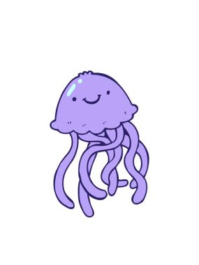 Çizgi film çizgi filmlerinin yanıp sönen radyal çizgileri. Mutlu denizanaları.