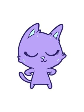 Sakin kedi karalamalarının canlandırma efektini piksel yap