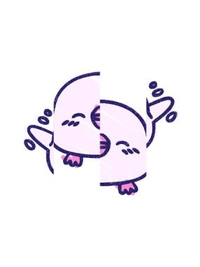 Tatlı Kuş Kalıplı Çizim 'in bölünen hareket animasyonu