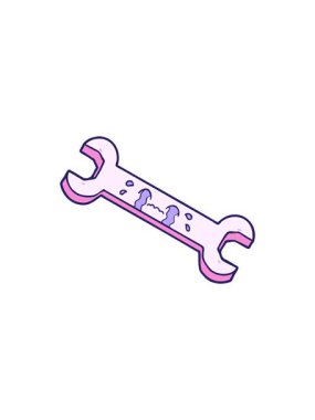 karikatür ağlayan anahtarın radyoaktif ışıltılı animasyonu