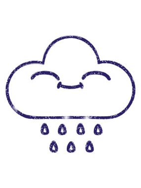 Yağmur Bulutu Kömür Çiziminin parlatıcı etkisi