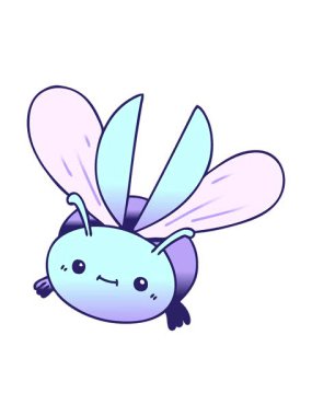 Değişken gölgeli uçan böceğin parlak ışık efektleri