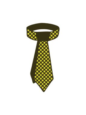 Çizgi roman tarzı garip boyun kravatının renk animasyonu değişiyor