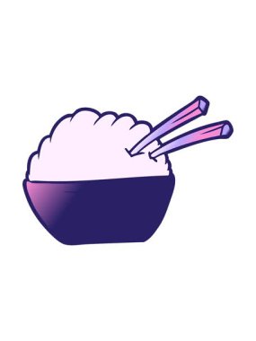 pirinç tasarımı karikatür kasesinin basınçlı animasyonu